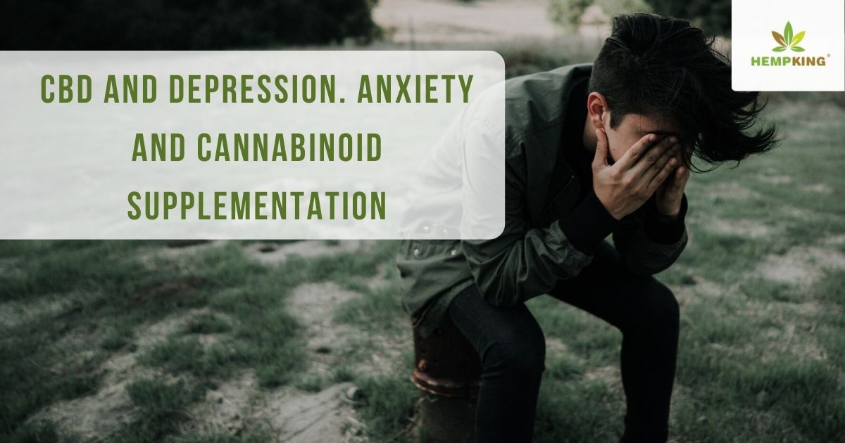 CBD and depression. Anxiety and cannabinoid supplementation