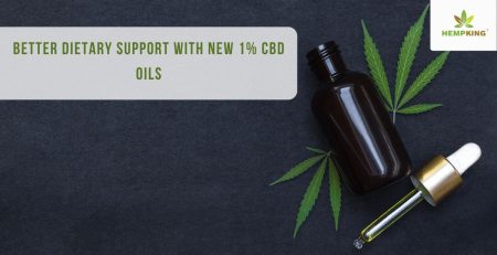Dietary support with new 1% CBD oils