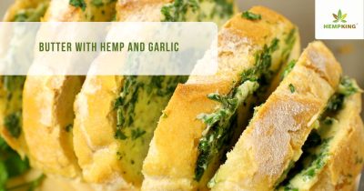Butter with garlic and hemp