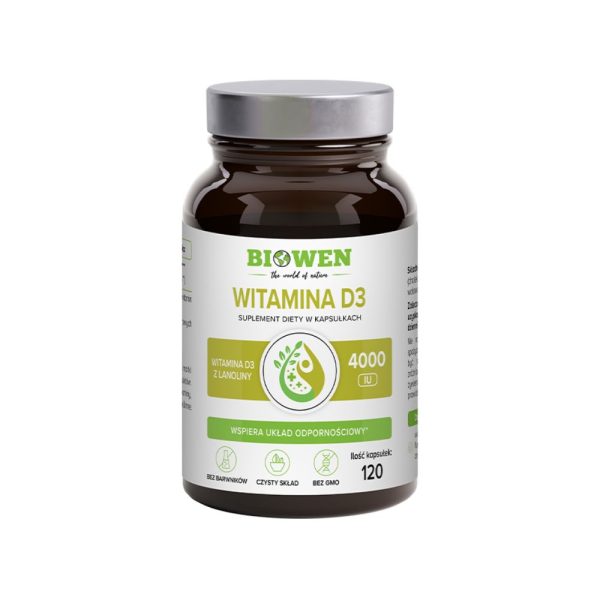 Vitamin D3 from lanolin Biowen - 120 capsules - Image 2