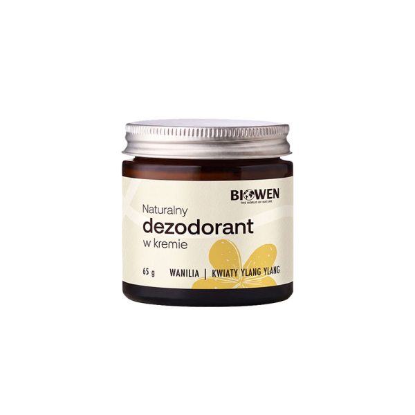 Naturalny dezodorant w kremie - wanilia i ylang ylang - Biowen 65 g