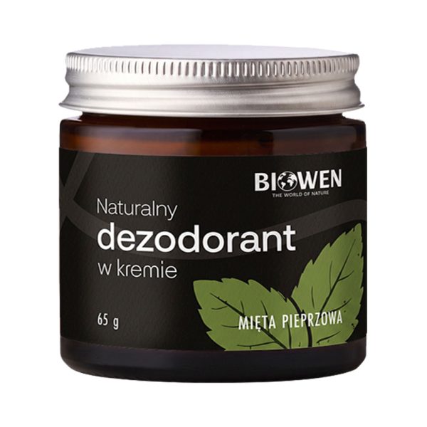 Naturalny dezodorant w kremie - mięta pieprzowa - Biowen 65 g