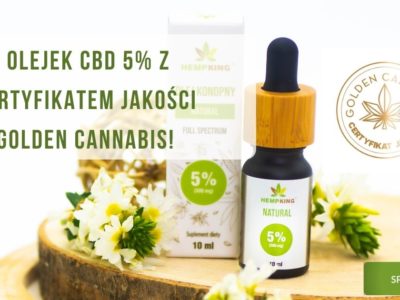 certyfikat jakości golden cannabis dla olejku cbd 5%