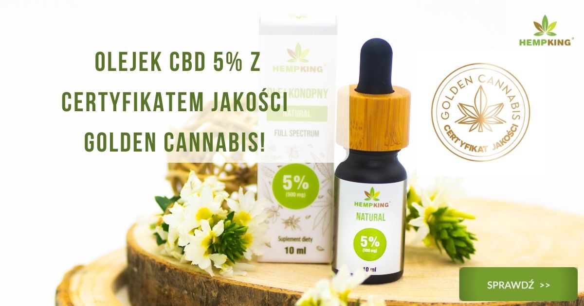 certyfikat jakości golden cannabis dla olejku cbd 5%