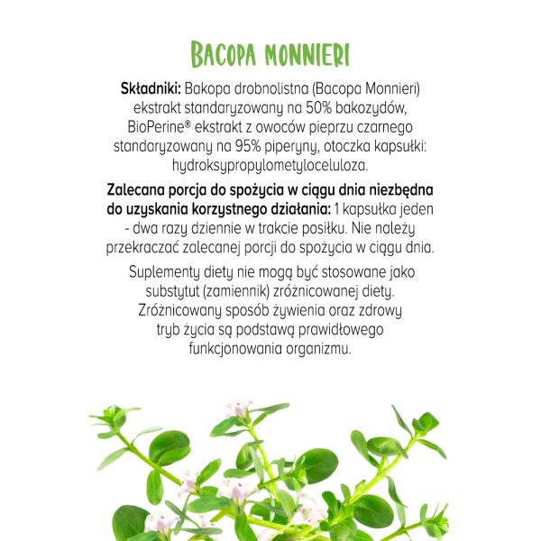 bacopa monnieri brami biowen opis produktu z etykiety