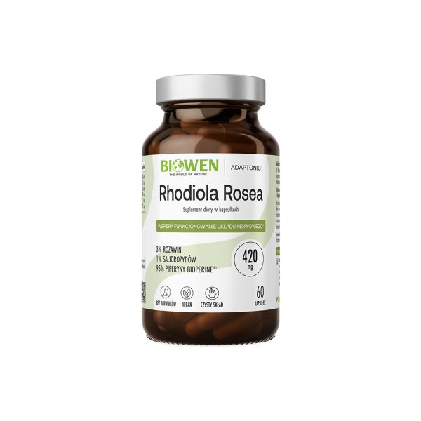 Rhodiola Rosea (Różeniec Górski) 420 mg - 3% salidrozydów i 1% rozawin - kapsułki - krótki termin