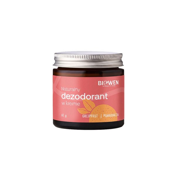 Naturalny dezodorant w kremie - grejpfrut i pomarańcza - Biowen 65 g