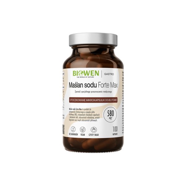 Maślan sodu 580 mg + 415 mg kwasu masłowego Biowen 100 kapsułek