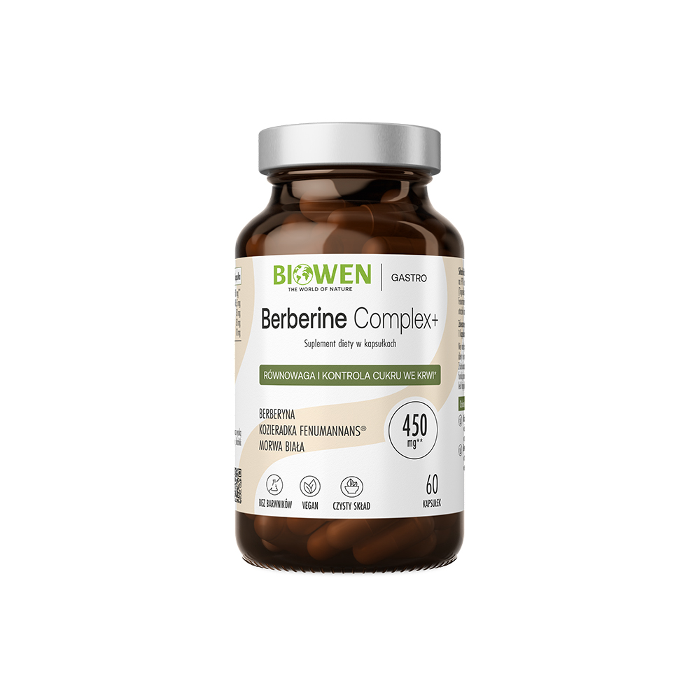 Berberine Complex+ 510 mg Biowen - 60 kapsułek
