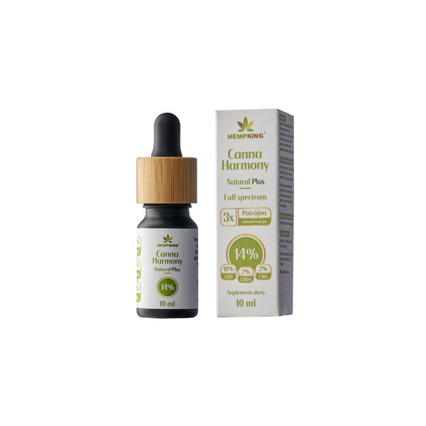 Olej CBD 14% Canna Harmony - 10% CBD + 2% CBDA + 2% CBG Natural Plus 1400 mg - 10 ml - obrazek 10