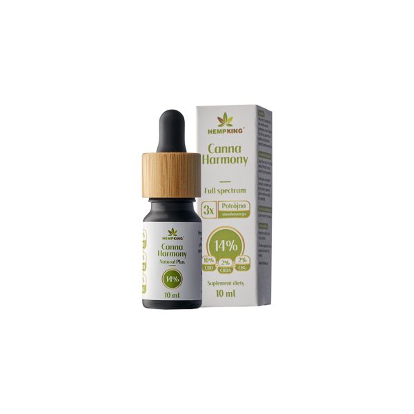 Olej CBD 14% Canna Harmony - 10% CBD + 2% CBDA + 2% CBG Natural Plus 1400 mg - 10 ml - obrazek 9