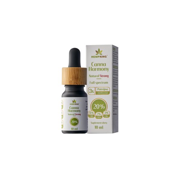 Olej CBD 20% Canna Harmony - 15% CBD + 2% CBDA + 3% CBG Natural Strong 2000 mg - 10 ml - obrazek 11