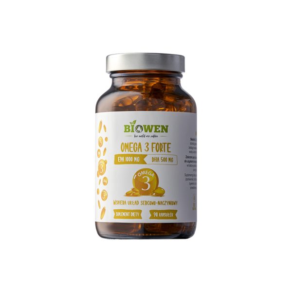 Omega 3 Forte 1000 mg EPA, 500 mg DHA Biowen - 90 kapsułek