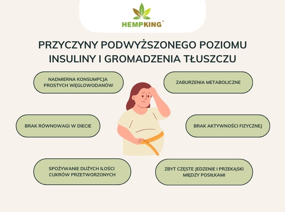 Przyczyny podwyższonego poziomu insuliny i gromadzenia tłuszczu - obrazek wyróżniający