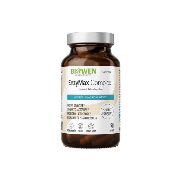 EnzyMax Complex+ Biowen - enzymy trawienne - 90 kapsułek