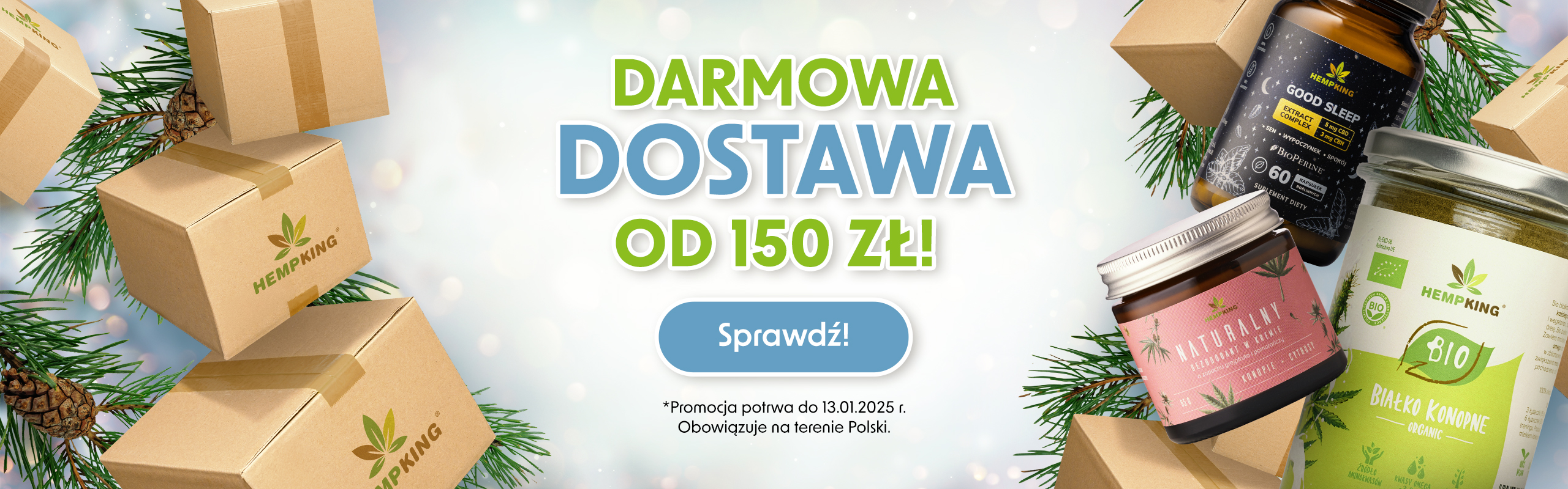 Darmowa dostawa od 150 zł