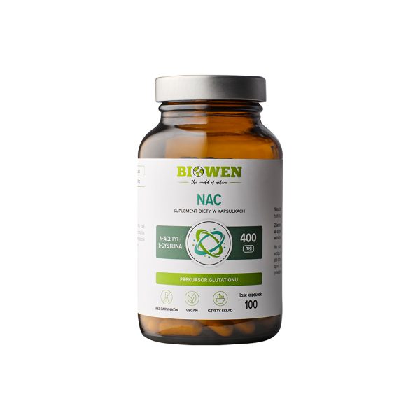 N-acetylo-L-cysteina (NAC) 400 mg Biowen – 100 kapsułek