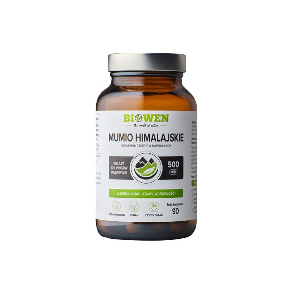 Mumio himalajskie Shilajit 586 mg Biowen - 90 kapsułek