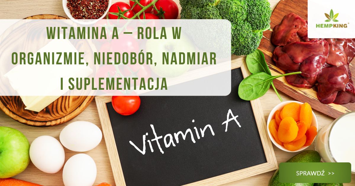 Witamina A - rola w organizmie, niedobór, źródła - obrazek wyróżniający