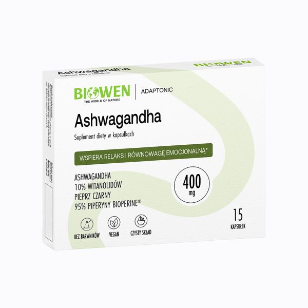 Ashwagandha blister 15 szt. Biowen - obrazek 1