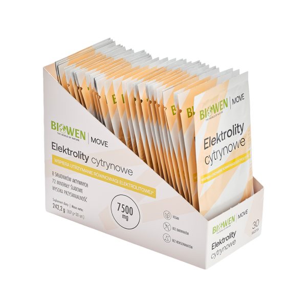Elektrolity cytrynowe Biowen - 30 saszetek - obrazek 1