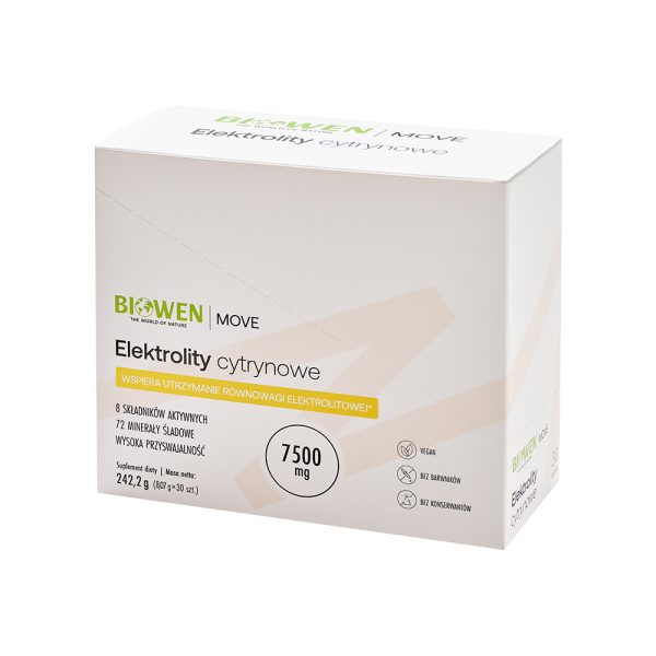 Elektrolity cytrynowe Biowen - 30 saszetek - obrazek 2
