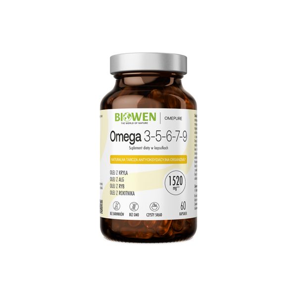 Omega 3-5-6-7-9 1520 mg Biowen - 60 kapsułek