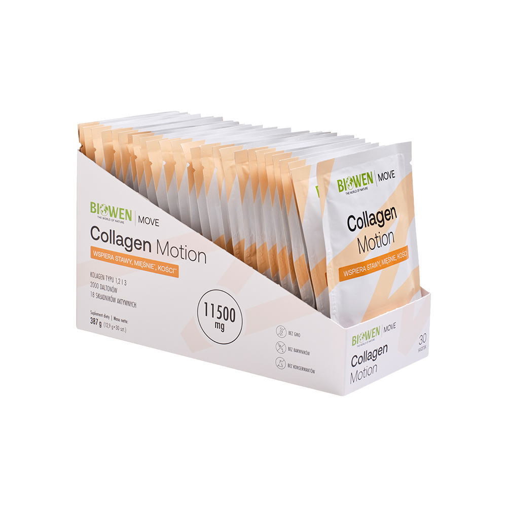 Collagen_Motion_otwarty_kartonik_Hempking Collagen Motion Biowen 30 saszetek