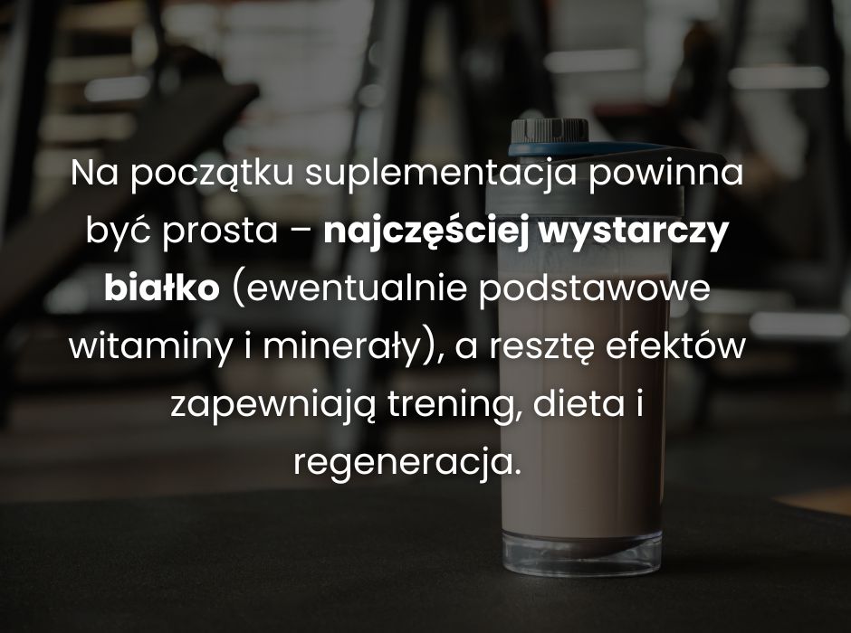 Jakie suplementy na siłownię dla początkujących? - infografika