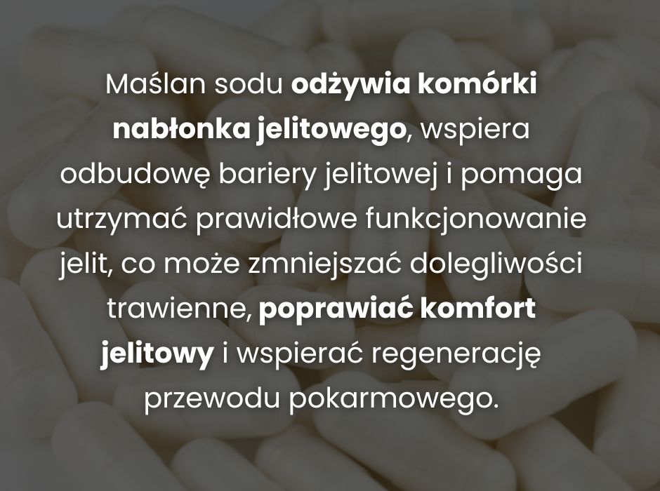 Maślan sodu - infografika