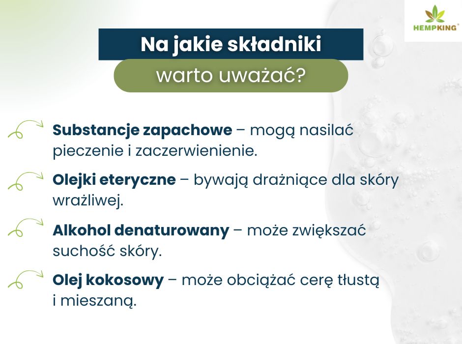 Na jakie składniki w kremie uważać? - infografika