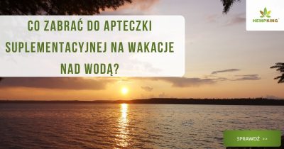 Co zabrać do apteczki suplementacyjnej na wakacje nad wodą? - infografika