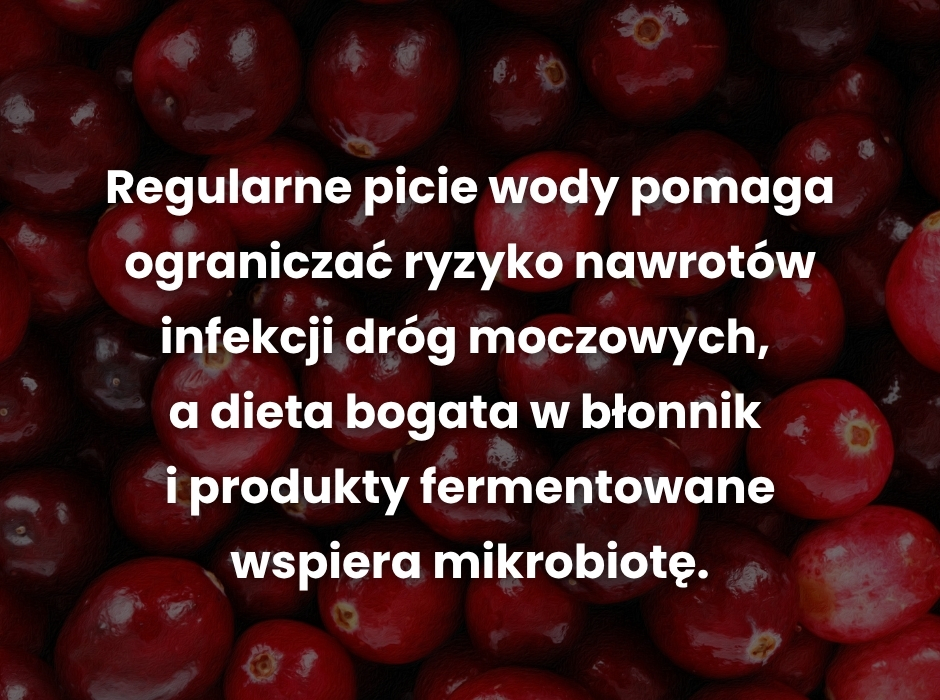 Infekcje dróg moczowych jak je ograniczyć dietą? - infografika