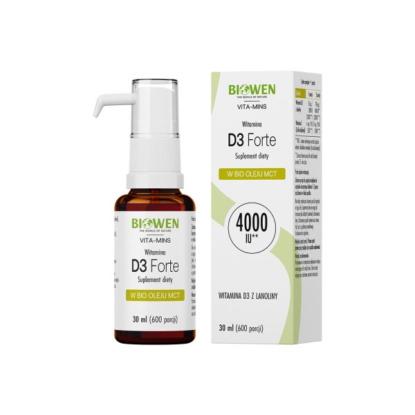 Witamina D3 Forte Biowen 30 ml krople - obrazek 1